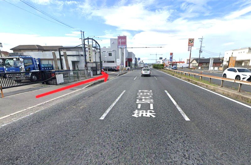 タカラスタンダード 南大阪ショールームまでの徒歩経路