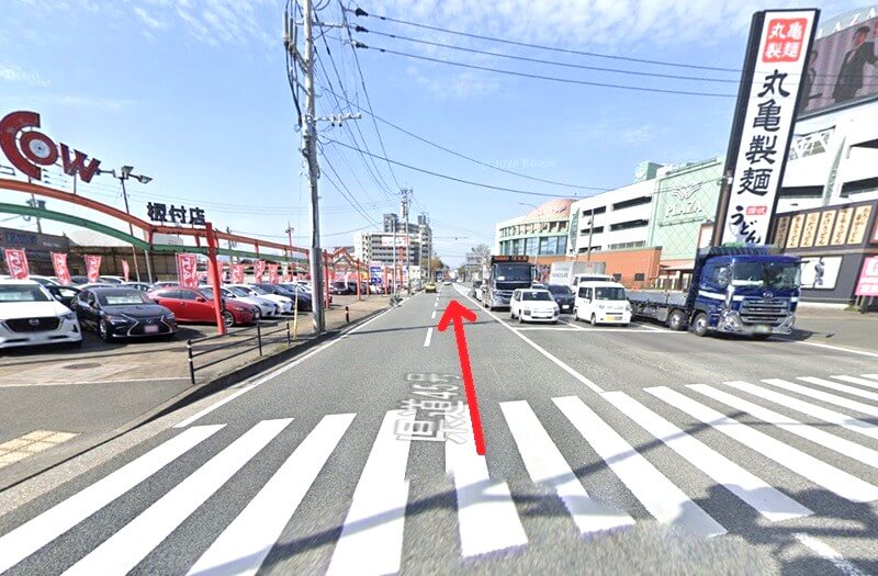 タカラスタンダード 福岡ショールームまでの車の経路