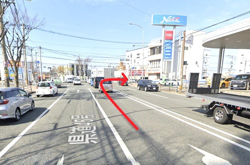 タカラスタンダード 福岡ショールームまでの車の経路