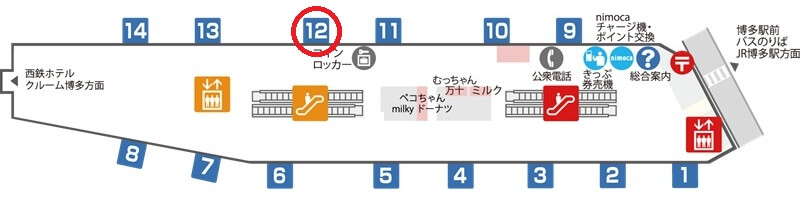 タカラスタンダード 福岡ショールームまでの徒歩経路