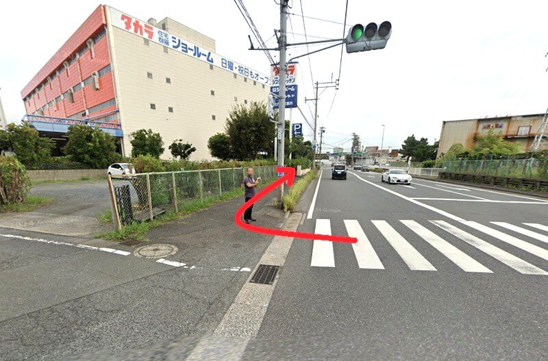 タカラスタンダード 小倉ショールームまでの徒歩経路