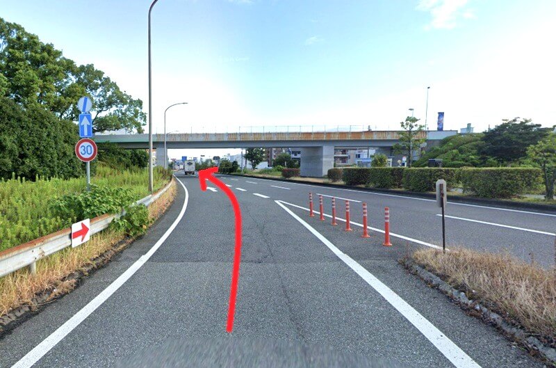 タカラスタンダード 久留米ショールームまでの車の経路