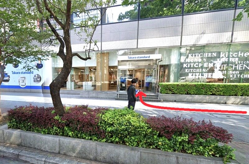 タカラスタンダード 名古屋駅前ショールームまでの徒歩経路