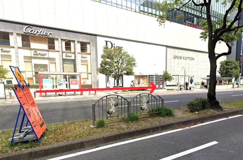 タカラスタンダード 名古屋駅前ショールームまでの徒歩経路