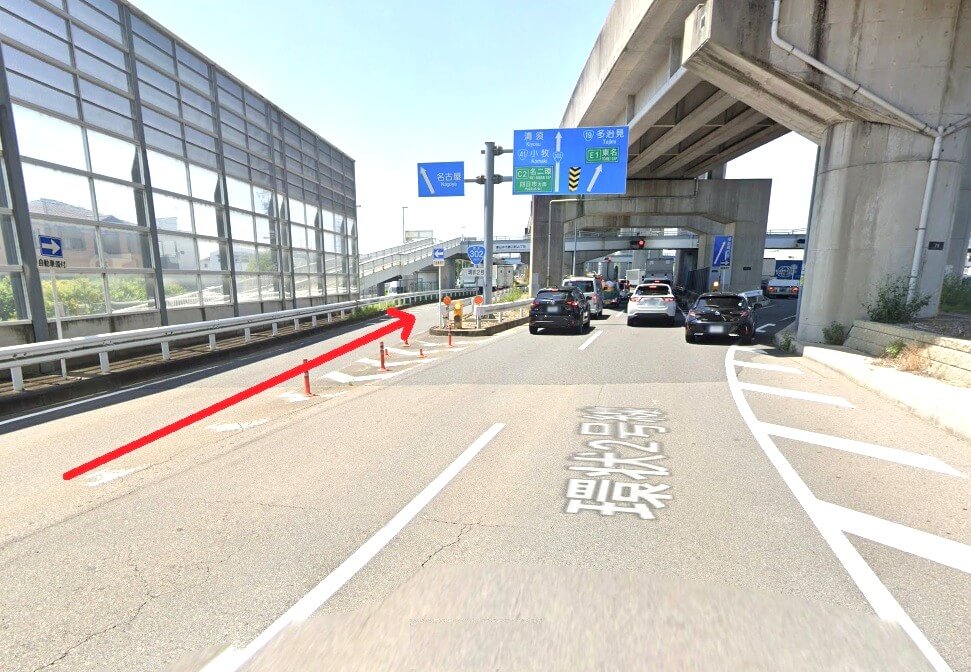 タカラスタンダード 名古屋ショールームまでの車の経路