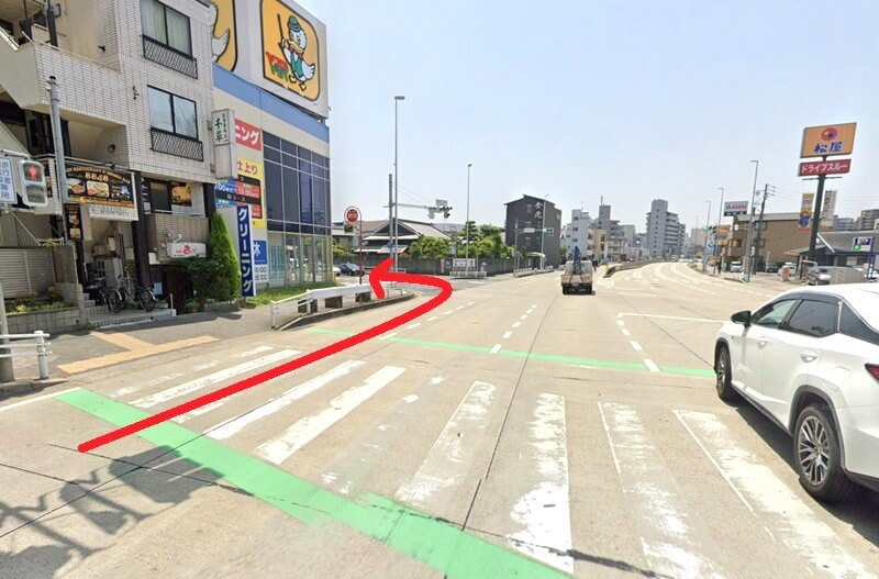 タカラスタンダード 名古屋ショールームまでの車の経路