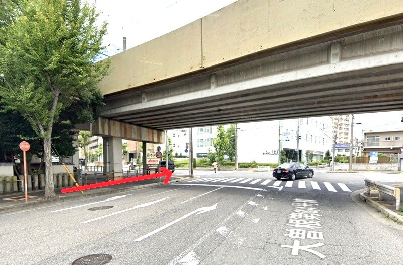 タカラスタンダード 名古屋ショールームまでの徒歩経路