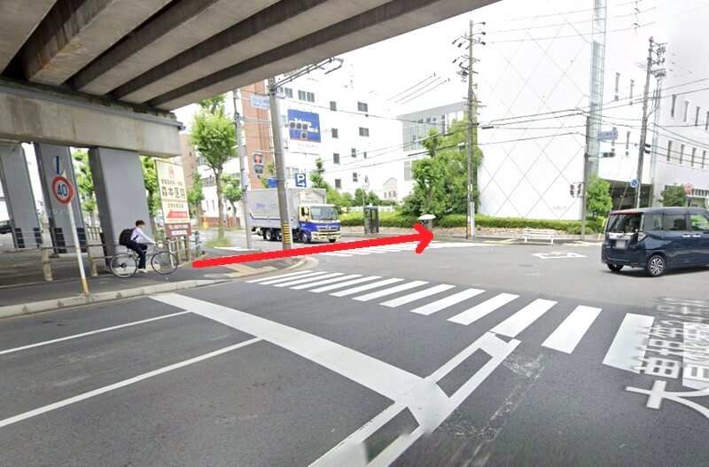 タカラスタンダード 名古屋ショールームまでの徒歩経路