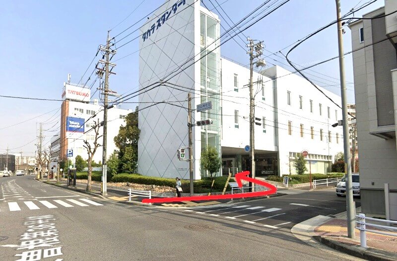 タカラスタンダード 名古屋ショールームまでの徒歩経路