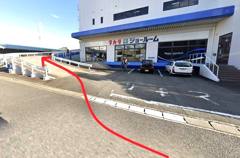 タカラスタンダード 小牧ショールームまでの車の経路