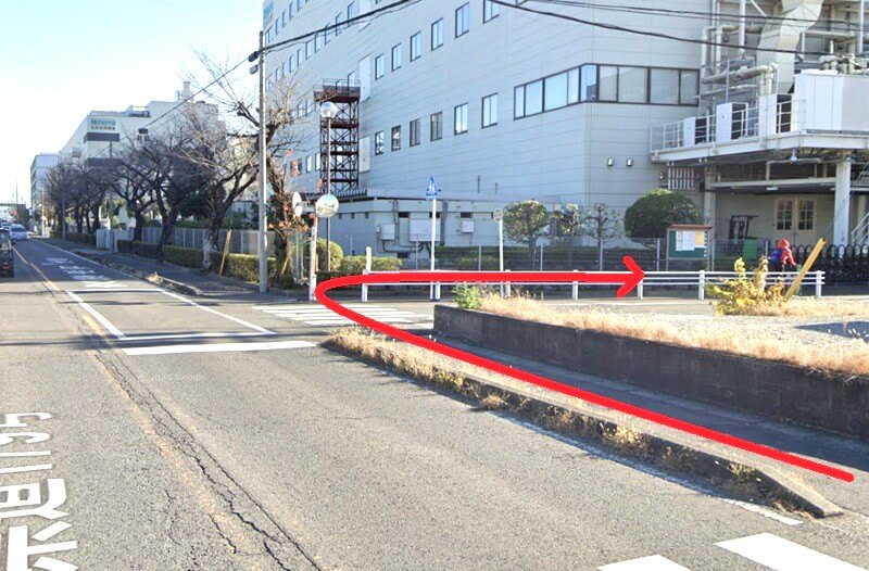 タカラスタンダード 小牧ショールームまでの徒歩経路