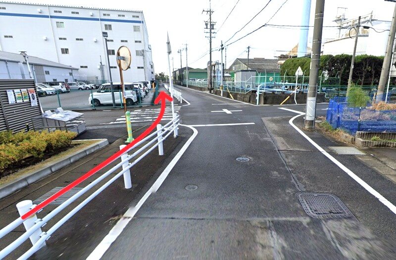 タカラスタンダード 小牧ショールームまでの徒歩経路