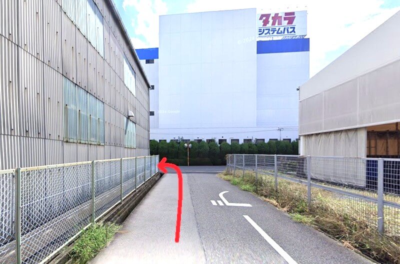 タカラスタンダード 小牧ショールームまでの徒歩経路