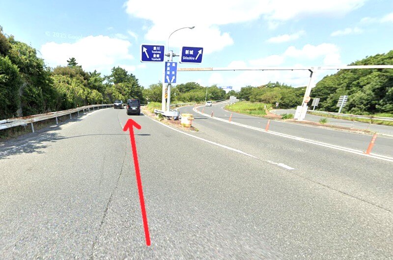 タカラスタンダード 豊橋ショールームまでの車の経路