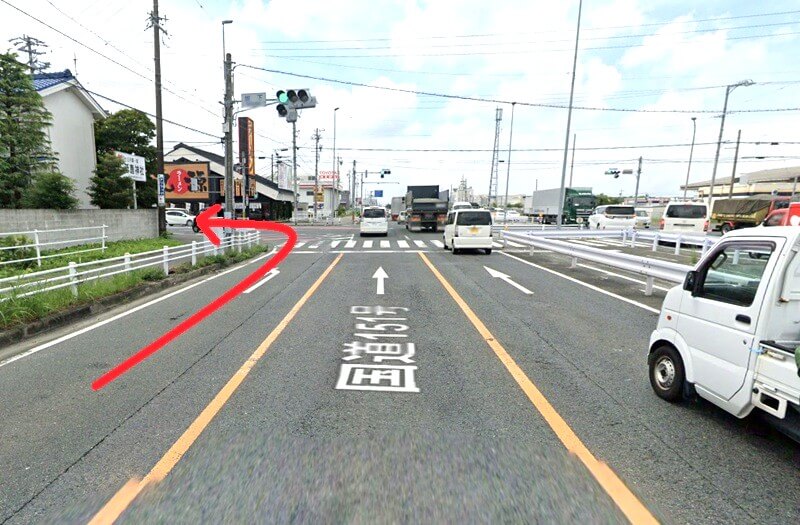 タカラスタンダード 豊橋ショールームまでの車の経路