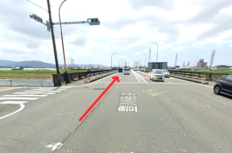 タカラスタンダード 豊橋ショールームまでの車の経路