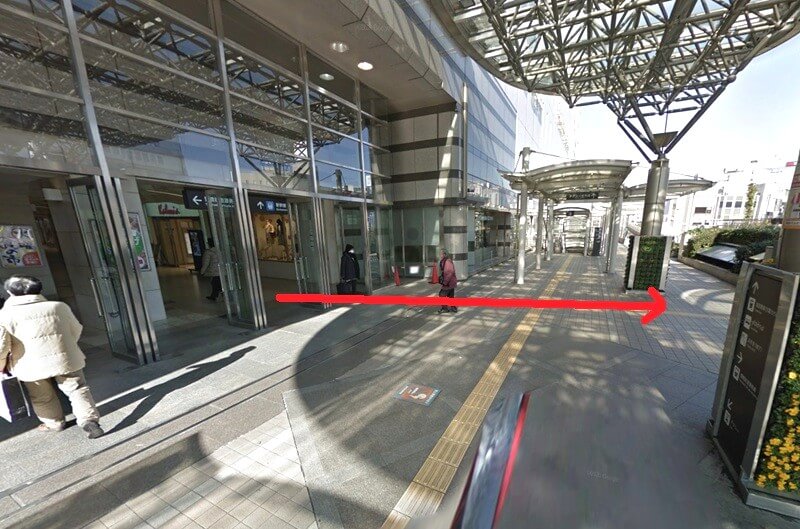 タカラスタンダード 豊橋ショールームまでの徒歩経路