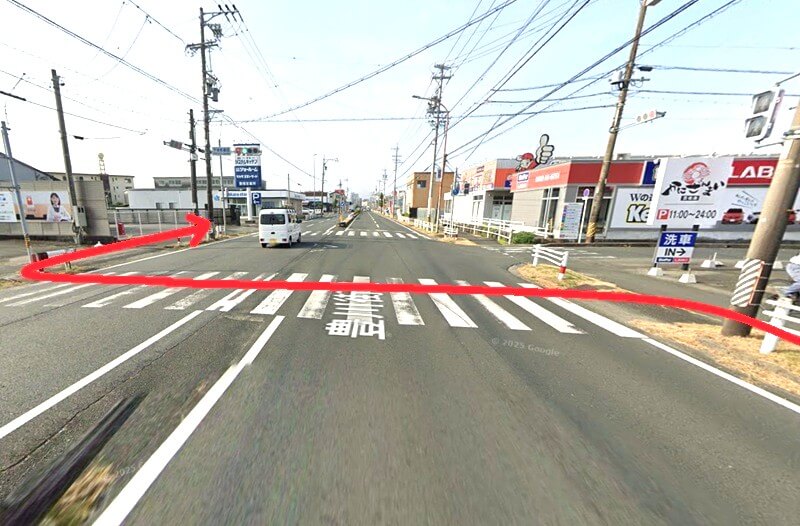 タカラスタンダード 豊橋ショールームまでの徒歩経路