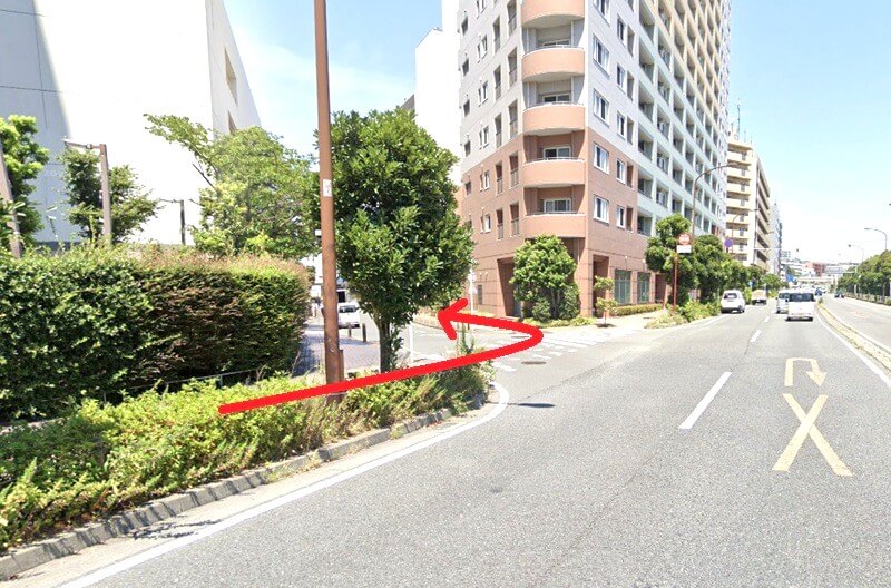 タカラスタンダード 横浜ショールームまでの徒歩経路