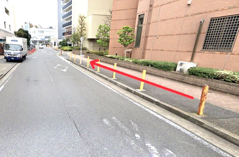 タカラスタンダード 横浜ショールームまでの徒歩経路