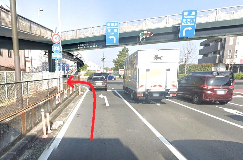 タカラスタンダード 港北ショールームまでの車の経路