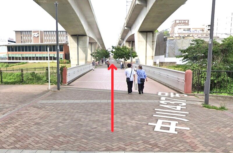 タカラスタンダード 港北ショールームまでの徒歩経路