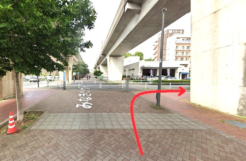 タカラスタンダード 港北ショールームまでの徒歩経路