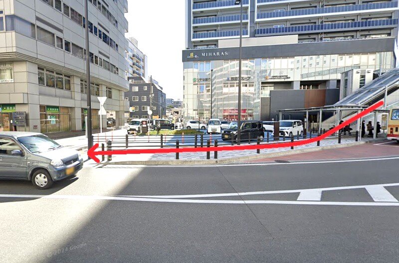 タカラスタンダード 厚木ショールームまでの徒歩経路