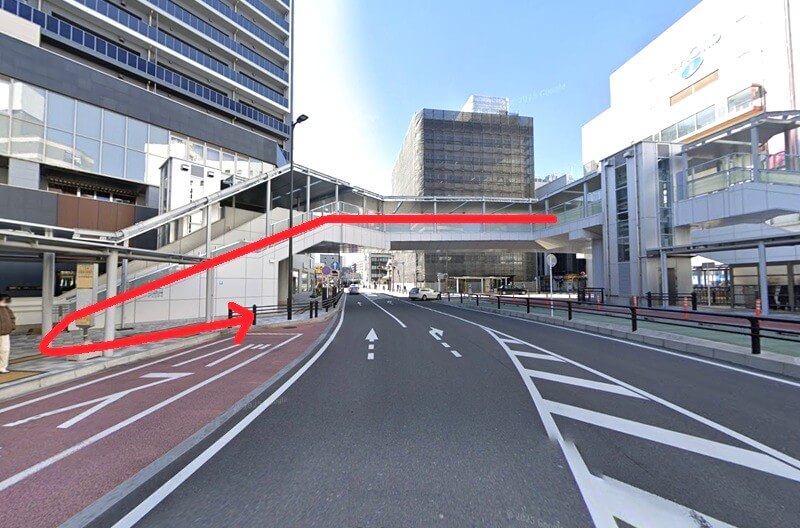 タカラスタンダード オーナーズサロン本厚木までの徒歩経路