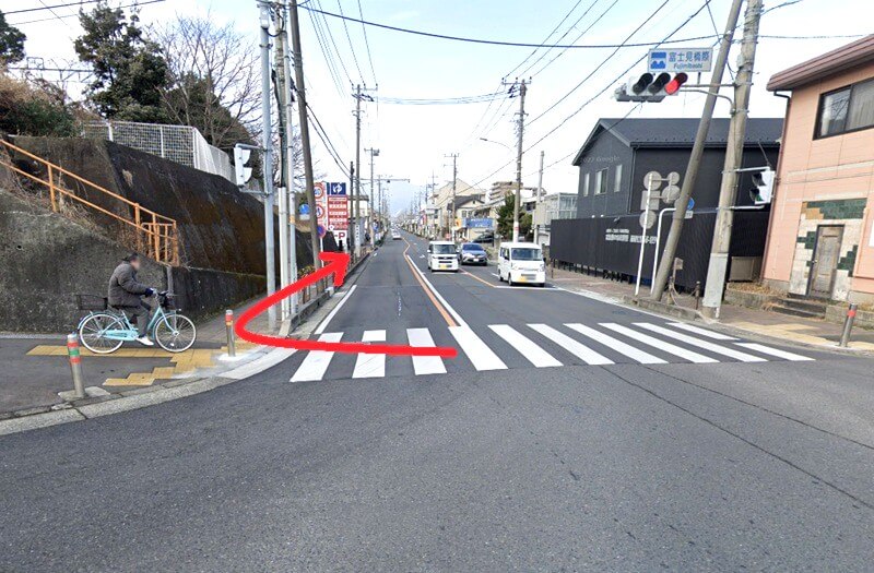 タカラスタンダード 小田原ショールームまでの徒歩経路