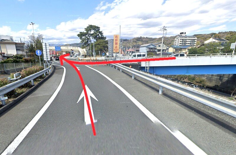 タカラスタンダード 小田原ショールームまでの車の経路