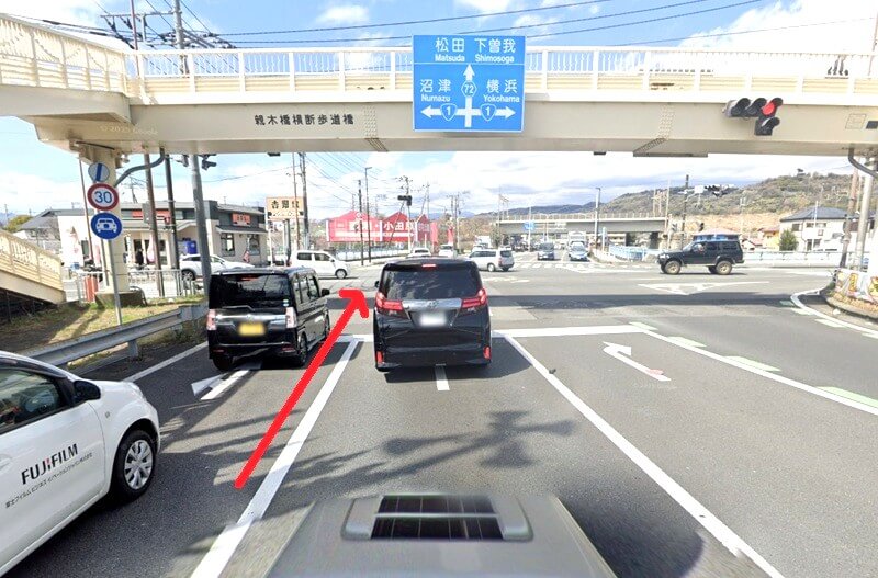 タカラスタンダード 小田原ショールームまでの車の経路