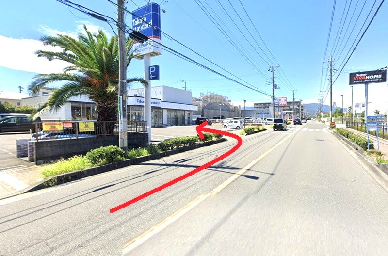 タカラスタンダード 小田原ショールームまでの車の経路