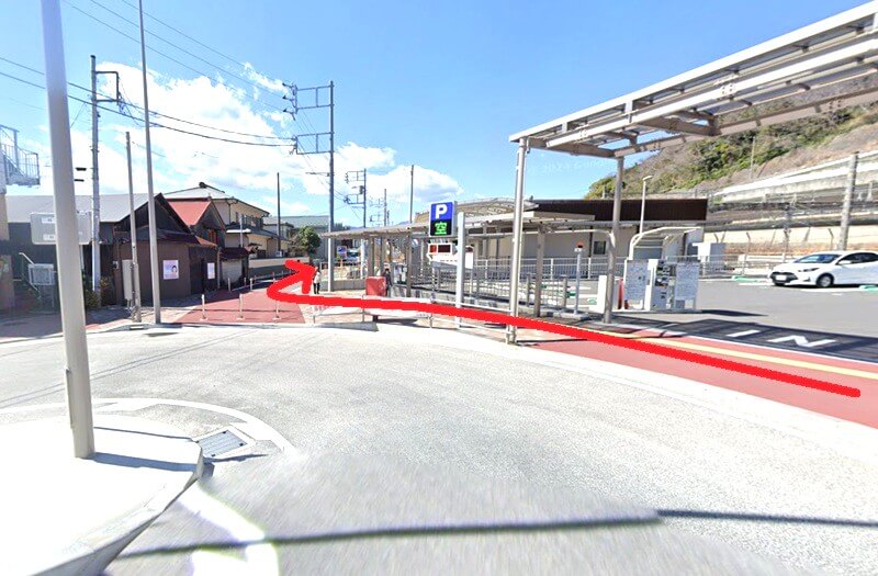 タカラスタンダード 小田原ショールームまでの徒歩経路