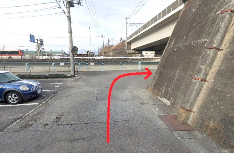 タカラスタンダード 小田原ショールームまでの徒歩経路