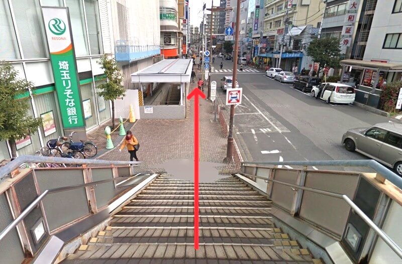 タカラスタンダード 川口ショールームまでの徒歩経路