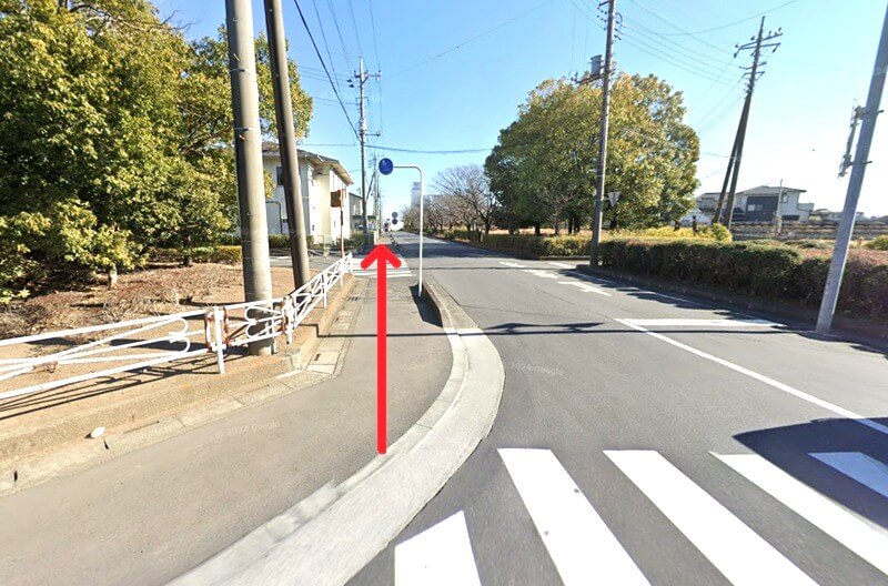 タカラスタンダード 春日部ショールームまでの徒歩経路