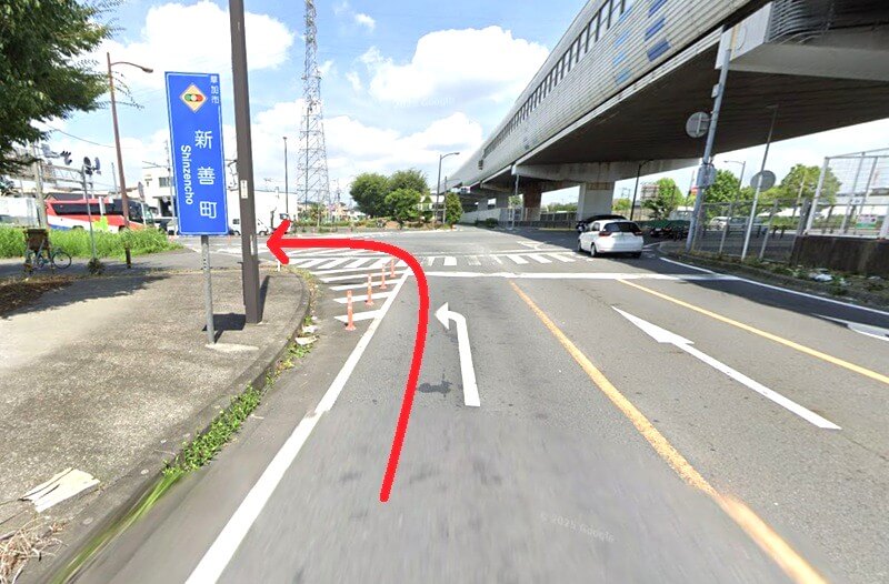 タカラスタンダード 越谷レイクタウンショールームまでの車の経路