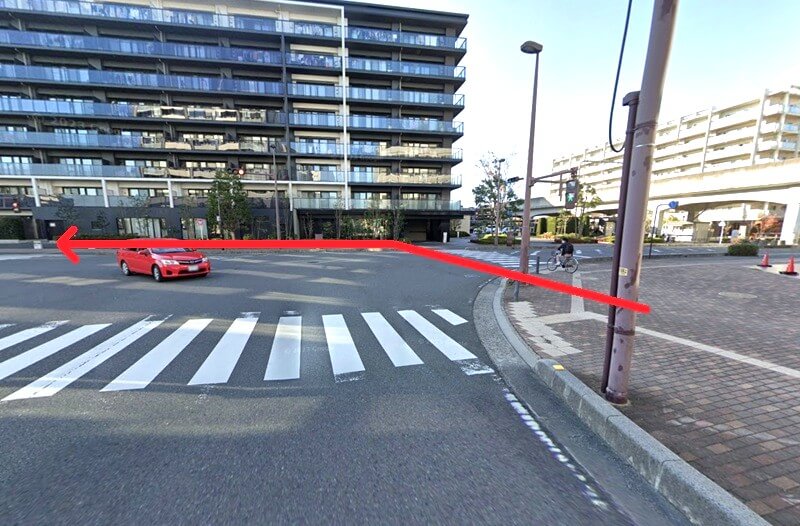 タカラスタンダード 越谷レイクタウンショールームまでの徒歩経路