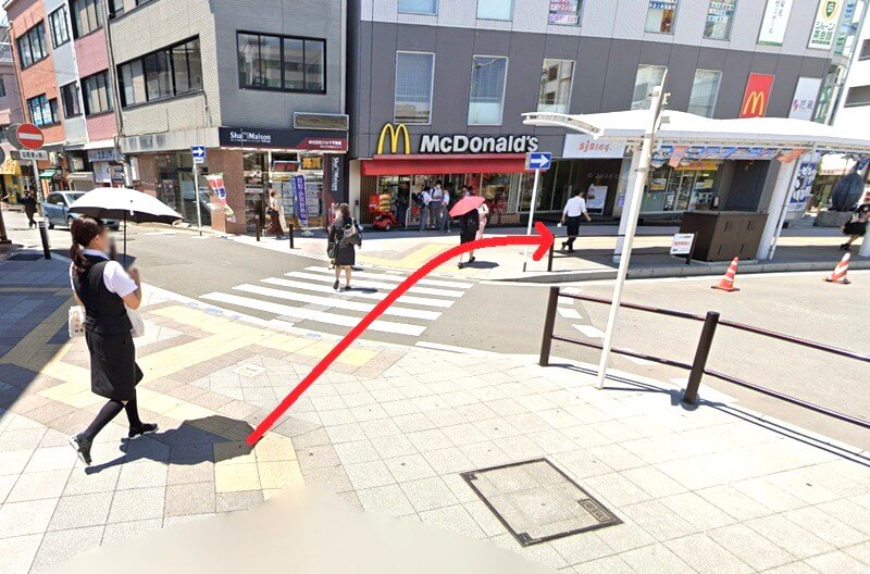 タカラスタンダード 熊谷ショールームまでの徒歩経路