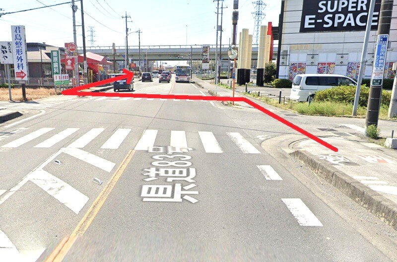 タカラスタンダード 熊谷ショールームまでの徒歩経路