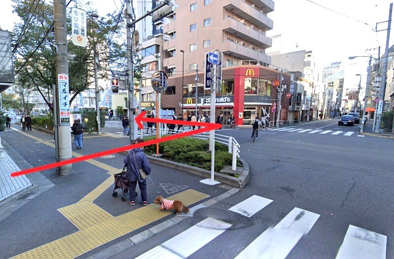 タカラスタンダード 練馬ショールームまでの徒歩経路