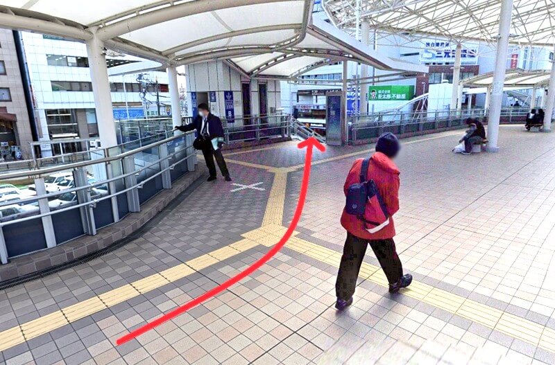 タカラスタンダード 川越ショールームまでの徒歩経路