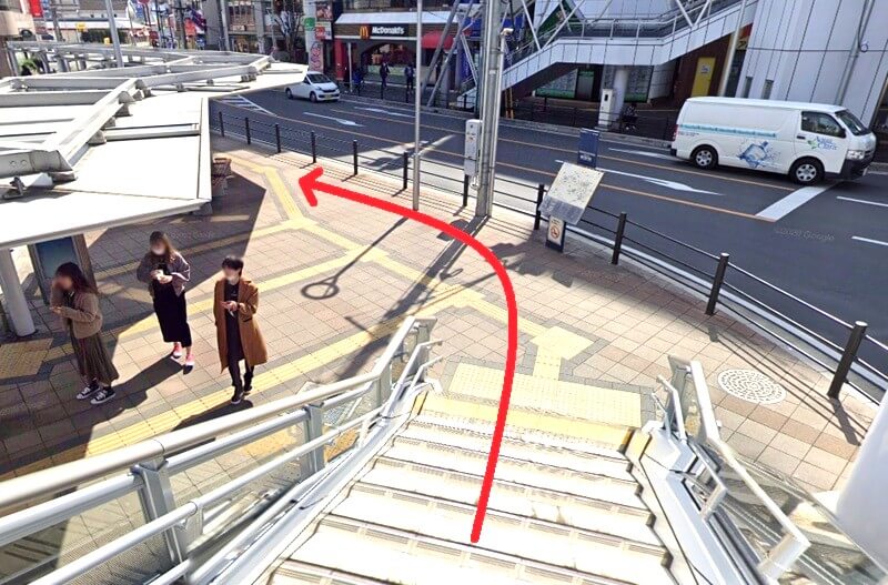 タカラスタンダード 川越ショールームまでの徒歩経路