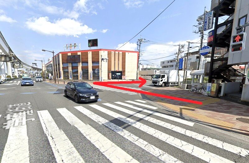 タカラスタンダード 立川ショールームまでの徒歩経路