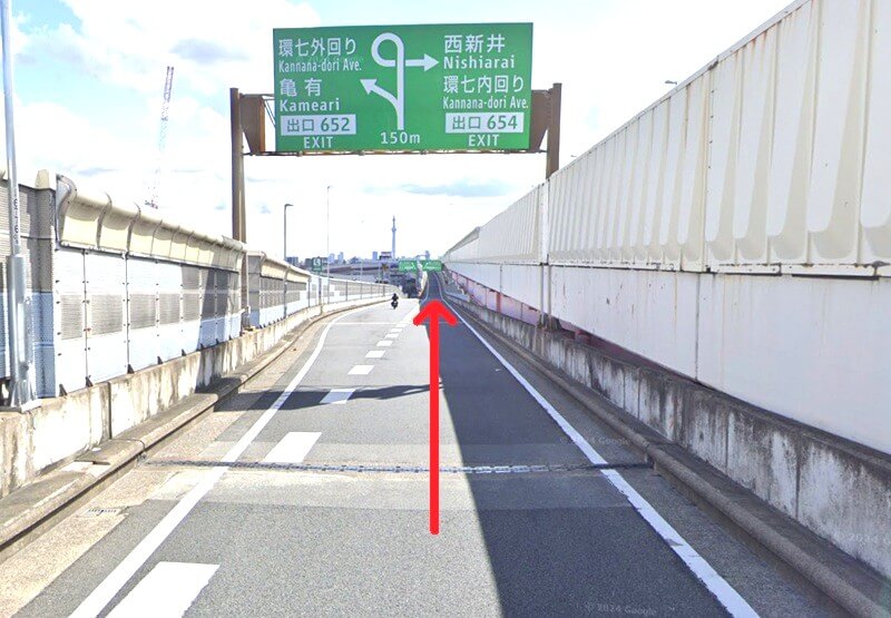 タカラスタンダード 足立ショールームまでの車の経路