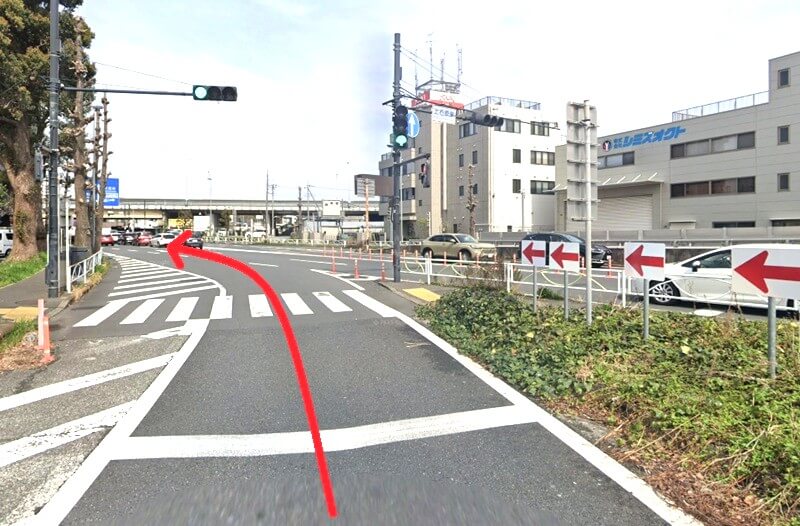 タカラスタンダード 三鷹ショールームまでの車の経路