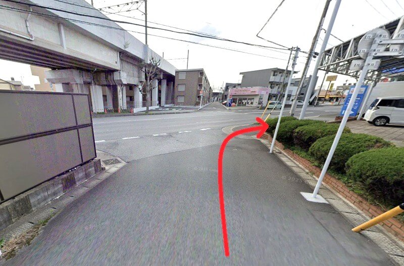 タカラスタンダード 千葉末広ショールームまでの徒歩経路