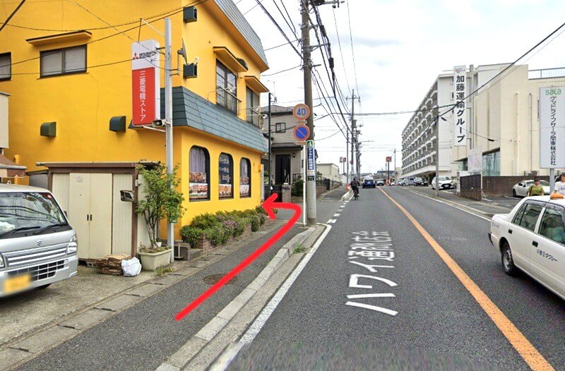 タカラスタンダード 松戸ショールームまでの徒歩経路