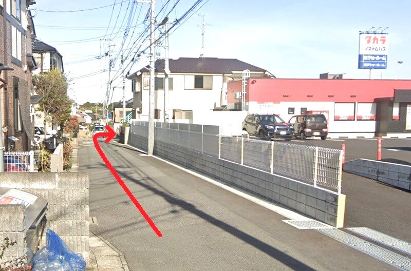 タカラスタンダード 松戸ショールームまでの徒歩経路